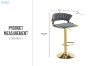 Picture of VENTUS Adjustable Swivel Gas Lift Bar Stool