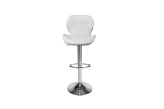 Picture of LIBBY Adjustable Swivel Gas Lift Bar Stool (White) - Each