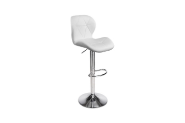 Picture of LIBBY Adjustable Swivel Gas Lift Bar Stool (White) - 4 Stools in 1 Carton