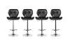 Picture of LIBBY Adjustable Swivel Gas Lift Bar Stool (Black)