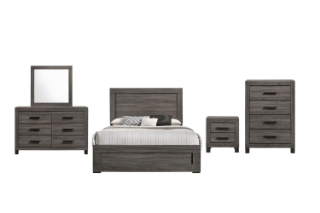 Picture of GLYNDON Bedroom Combo Set in Double Size - 5PC Combo