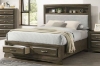 Picture of ARTEMIS Storage Bed Frame with Built-in Shelves in Queen/Eastern King Size