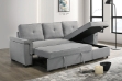 Picture of ELENA Reversible Corner Sofa/Pull-Out Sofa Bed with Storage (Grey)