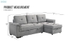 Picture of ELENA Reversible Corner Sofa / Sofa Bed with Storage (Grey)