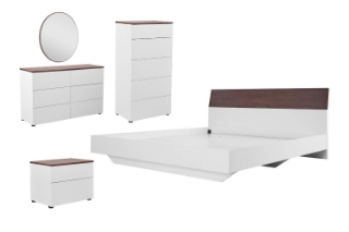 Picture of OLGA Bedroom Combo Set in Queen Size - 5PC Combo