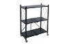 Picture of NNEVL 34.5"x28" 3-Tier Foldable Shelves with Wheels