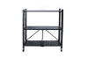 Picture of NNEVL 34.5"x28" 3-Tier Foldable Shelves with Wheels