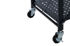 Picture of NNEVL 34.5"x28" 3-Tier Foldable Shelves with Wheels