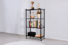 Picture of NNEVL 49"x28" 4-Tier Foldable Shelves with Wheels