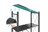 Picture of NNEVL 62"x28" 5-Tier Foldable Shelves with Wheels