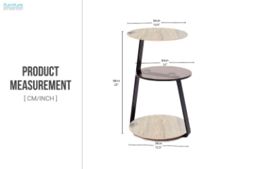 Picture of NIKKI 3-Tier Side Table