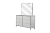 Picture of SKYVIEW 6-Drawer Steel Frame Dresser with Mirror (Silver)