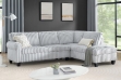 Picture of ROUSSO Fabric Sectional Sofa (Grey)