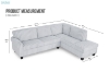 Picture of ROUSSO Fabric Sectional Sofa (Grey)