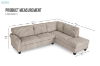 Picture of ROUSSO Fabric Sectional Sofa (Brown)