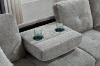 Picture of NEBULA Premium Sectional Sofa with Storage Ottoman (Misty Grey) - Chaise Facing Left