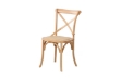 Picture of ALBION Solid Beech Wood Cross Back Dining Chair with Rattan Seat (Natural Color)