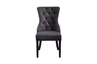 Picture of LAZAR Velvet Dining Chair with Rubberwood Legs - Each