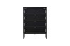 Picture of STARK Steel Frame 4-Door Transparent Glass Shoe Cabinet (Black)