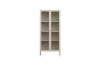 Picture of STARK Steel Frame 71"x31.5" 2-Door Transparent Glass Display Cabinet (Cream)