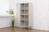 Picture of STARK Steel Frame 71"x31.5" 2-Door Transparent Glass Display Cabinet (Cream)