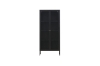 Picture of STARK 71"x31.5" 2-Door Transparent Glass Display Cabinet(Black)