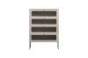Picture of STARK Steel Frame 4-Door Transparent Glass Shoe Cabinet (Cream)