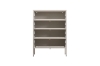 Picture of STARK Steel Frame 4-Door Transparent Glass Shoe Cabinet (Cream)