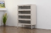 Picture of STARK 4-Door Transparent Glass Shoe Cabinet (Cream)