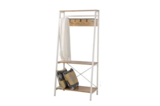 Picture of CITY Angled Storage Rack in 2 Sizes (White) - (31.5"x69.3"x13.8")