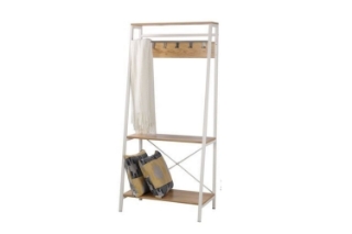 Picture of CITY Angled Storage Rack (White) - (23.6"x69.3"x13.8")