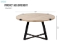 Picture of KALON D45.5" Oak Wood Top Dining Table