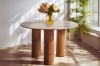 Picture of BLIX D47" Mango Wood Round Dining Table with Marble Top