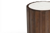 Picture of KASIA D17.5" Mango Wood Round Side Table with Marble Top