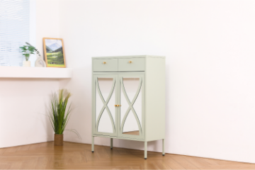 Picture of STARK Steel Frame 43.5"x31.5" Transparent Glass Cabinet