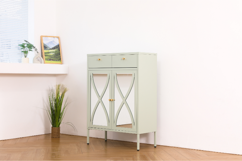 Picture of STARK Steel Frame 43.5"x31.5" Transparent Glass Cabinet