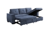 Picture of MATON Reversible Corner Sofa / Sofa Bed with Storage (Blue)