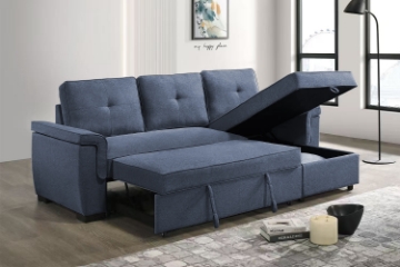 Picture of MATON Reversible Corner Sofa / Sofa Bed with Storage (Blue)