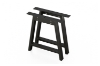 Picture of SYNERGYPLUS Modular Dining System - 63"/71"/78.5" Thick Table Top in 4 Colors with A-Frame Metal Legs