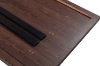 Picture of SYNERGYPLUS Dining Table with Square Metal Legs (Walnut) - 78.5"x39.5"