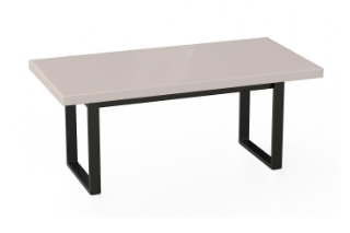 Picture of SYNERGYPLUS Dining Table with H29" Square Metal Legs (Champagne) - 63"x35.5"