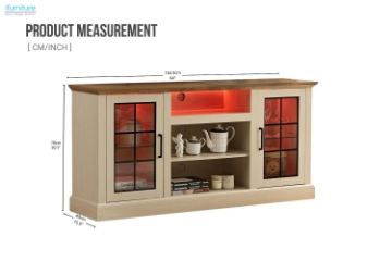 Picture of HARDEN 64" TV Stand with LED Lighting