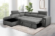 Picture of ABIGAIL Fabric Corner Sofa Bed with Storage and Cupholder