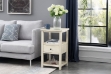 Picture of ELIAN 1-Drawer Side Table (Cream)