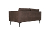 Picture of BARTLET Chocolate Air Leather Sofa Range - Loveseat+Sofa Set