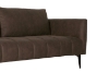 Picture of BARTLET Chocolate Air Leather Sofa Range - Loveseat+Sofa Set