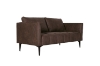 Picture of BARTLET Chocolate Air Leather Sofa Range - Armchair+Loveseat+Sofa Set