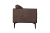 Picture of BARTLET Chocolate Air Leather Sofa Range - Armchair+Loveseat+Sofa Set