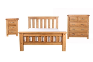 Picture of WESTMINSTER Solid Oak Bedroom Combo - 3PC Eastern King Size	