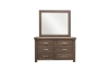 Picture of WESTMINSTER 3PC/4PC/5PC Solid Oak Bedroom Combo in Queen/Eastern King Size (Classic Walnut）
